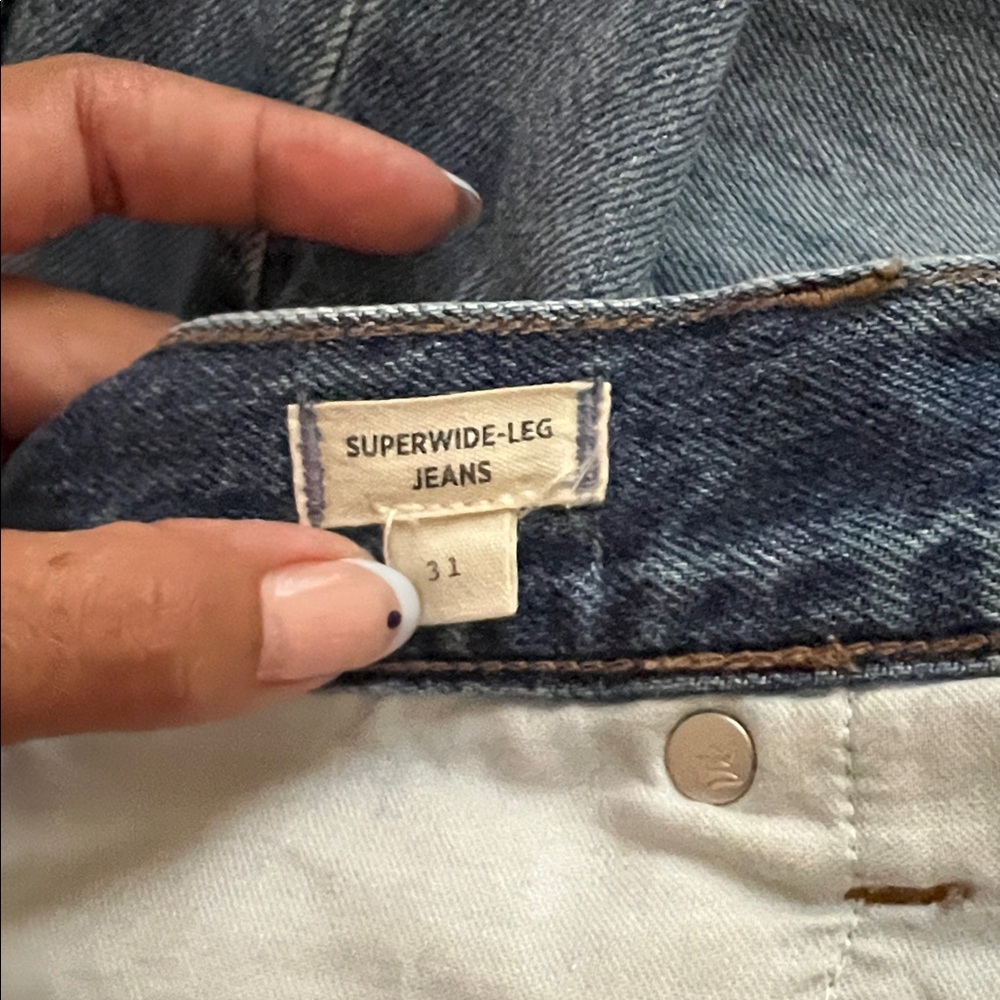 Madewell High Rise Super Wide Leg Jeans - Picture 8 of 8